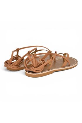 Infradito donna Le Salentine in pelle colore cuoio. LE SALENTINE | 1054S-CUOIO